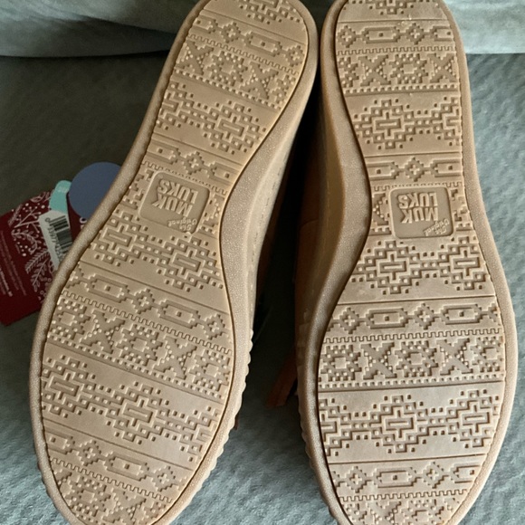🥾 NWT MUK LUKS Cognac Soho Street Suede Moccasin Size 9 - Picture 3 of 11